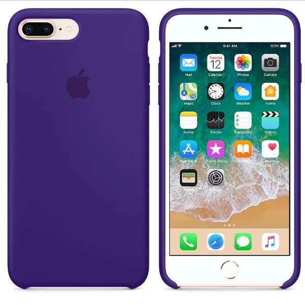 Чехол Apple для iPhone 7 Plus/8 Plus Silicone Case (MQH42) Ultra Violet - фото 2