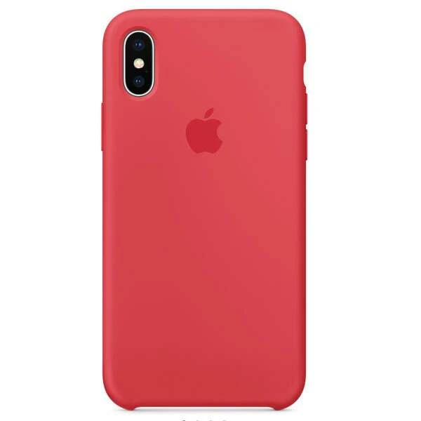 Чехол Apple iPhone X Silicone Case Red Raspberry - фото 3