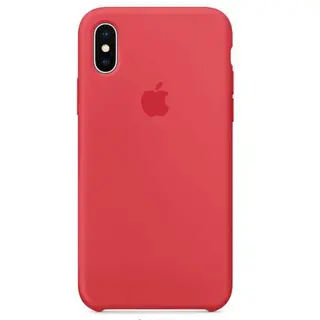 Чехол Apple iPhone X Silicone Case Red Raspberry