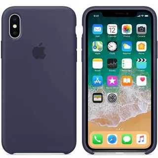 Чехол Apple iPhone X Silicone Case Midnight Blue