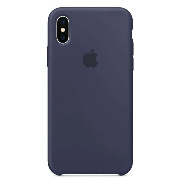 Чехол Apple iPhone X Silicone Case Midnight Blue - фото 3