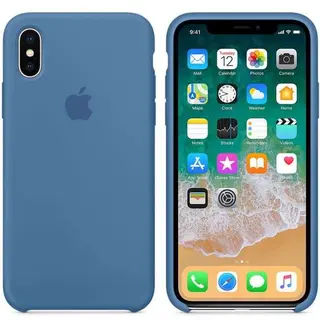Чехол Apple iPhone X Silicone Case Denim Blue