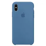 Чехол Apple iPhone X Silicone Case Denim Blue - фото 3