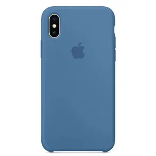 Чехол Apple iPhone X Silicone Case Denim Blue