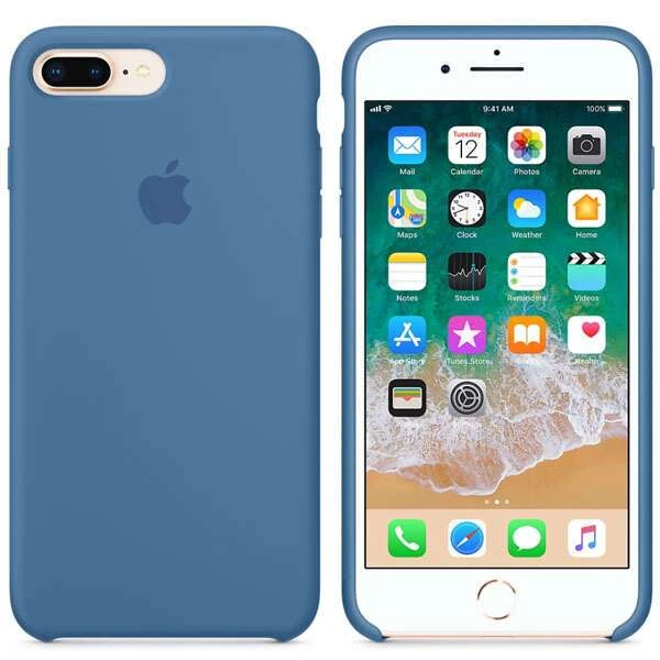Чехол Apple для iPhone 7 Plus/8 Plus Silicone Case (MRFX2) Denim Blue - фото 2