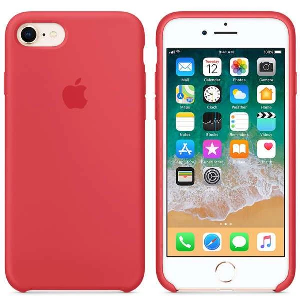 Чехол Apple iPhone 8/7 Silicone Case Red Raspberry