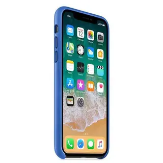 Чехол Apple iPhone X Leather Case Electric Blue