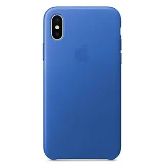 Чехол Apple iPhone X Leather Case Electric Blue
