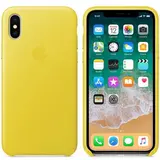 Чехол Apple iPhone X Leather Case Spring Yellow