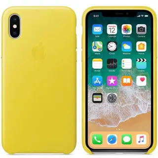 Чехол Apple iPhone X Leather Case Spring Yellow