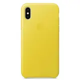 Чехол Apple iPhone X Leather Case Spring Yellow - фото 3