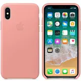 Чехол Apple iPhone X Leather Case Soft Pink