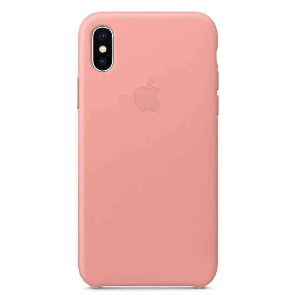 Чехол Apple iPhone X Leather Case Soft Pink - фото 3