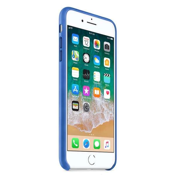 Чехол Apple для iPhone 7 Plus/8 Plus Leather Case (MRG92) Electric Blue - фото 3