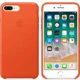 Чехол Apple для iPhone 7 Plus/8 Plus Leather Case (MRGD2) Bright Orange - фото 2