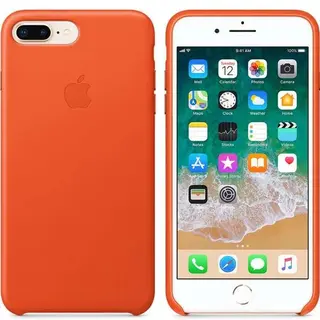 Чехол Apple для iPhone 7 Plus/8 Plus Leather Case (MRGD2) Bright Orange