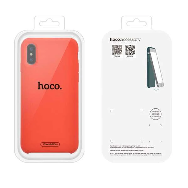 Чехол Hoco Pure Series для iPhone X Red - фото 2