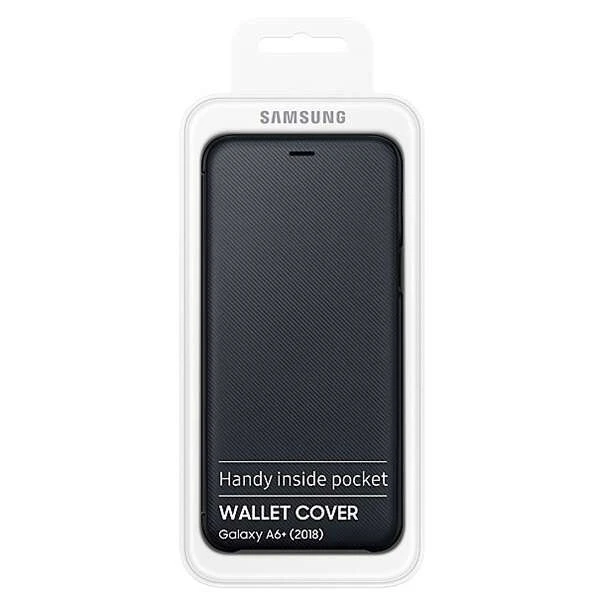 Чехол для смартфона Samsung Galaxy A6 Wallet Cover Black (EF-WA600CBEGRU) - фото 6