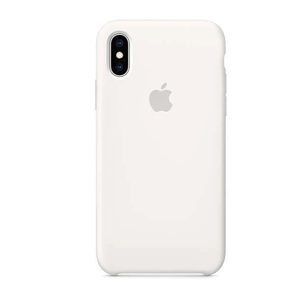 Чехол Apple iPhone XS Silicone Case White