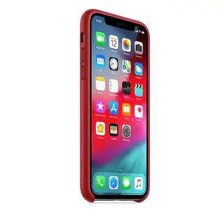 Чехол Apple для iPhone XS Leather Case PRODUCT Red