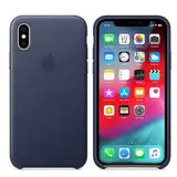 Чехол Apple iPhone XS Leather Case Midnight Blue - фото 2