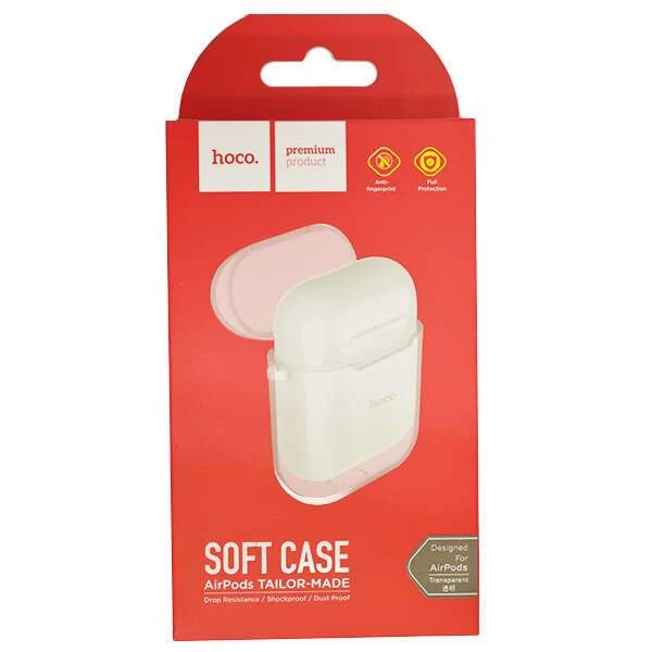 Чехол Hoco для наушников Airpods case White - фото 2