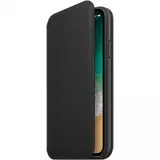 Чехол Apple для iPhone X Leather Folio (MQRV2) Black - фото 2