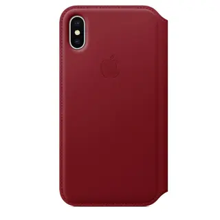 Чехол Apple для iPhone X Leather Folio (MRQD2) PRODUCT RED
