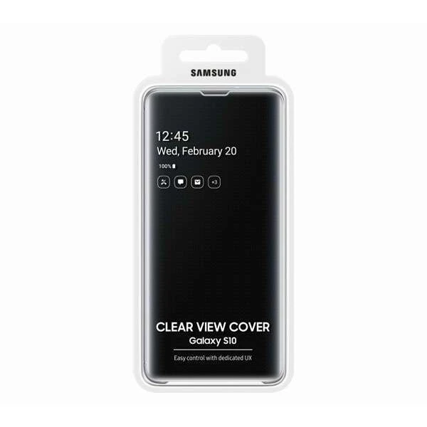 Чехол для Samsung Galaxy S10 Clear View Cover Black EF-ZG973CBEGRU - фото 5