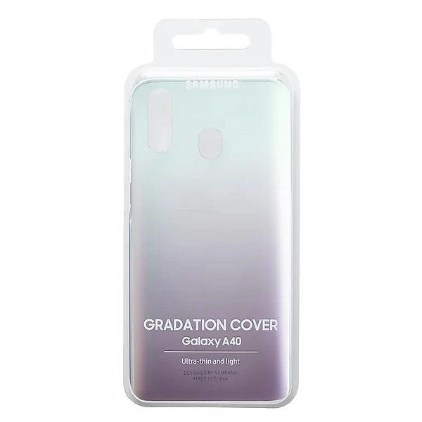 Қап Samsung Galaxy A40 Gradation Cover (EF-AA405CBEGRU) Black үшін - фото 5