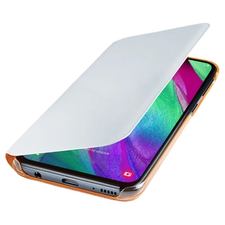 Чехол Samsung для Galaxy A40 Wallet Cover (EF-WA405PWEGRU) White