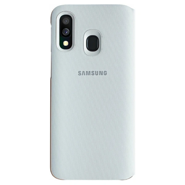 Чехол Samsung для Galaxy A40 Wallet Cover (EF-WA405PWEGRU) White - фото 2