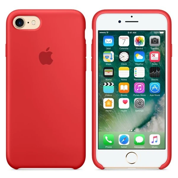 Чехол Apple для iPhone 8/7 Silicone Case Product (MQGP2) Red - фото 3