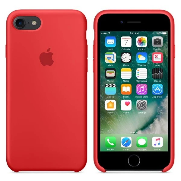 Чехол Apple для iPhone 8/7 Silicone Case Product (MQGP2) Red - фото 4