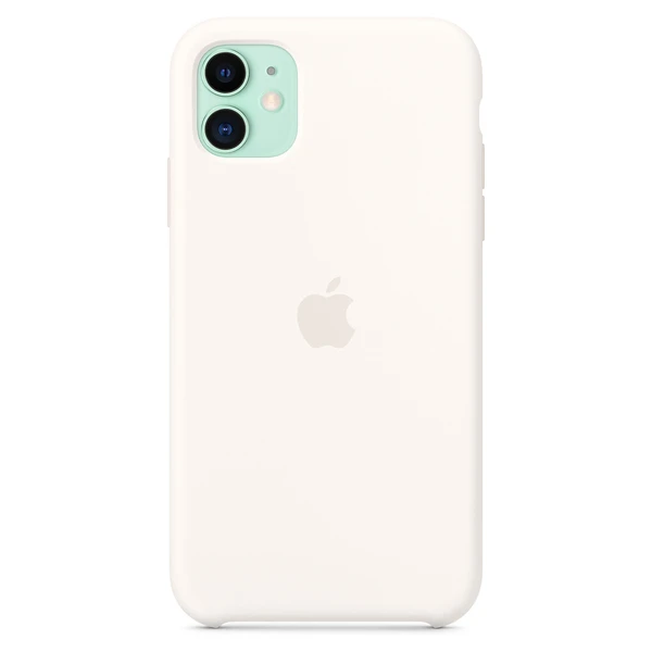 Чехол Apple для iPhone 11 Silicone Case (MWVX2ZM/A) White - фото 5