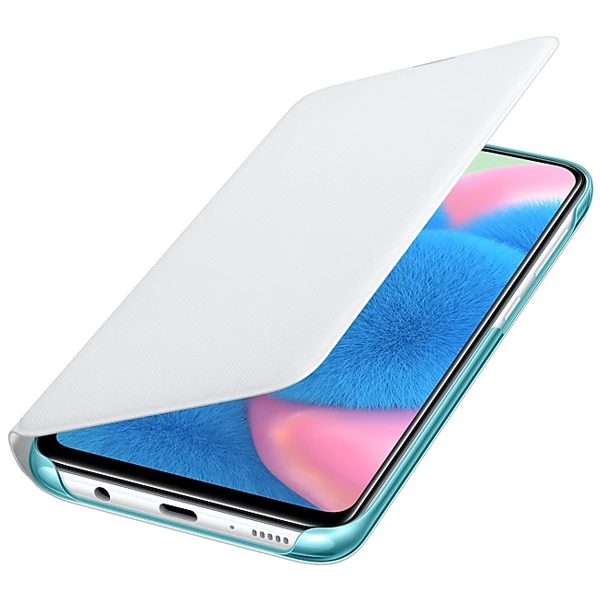 Чехол Samsung для Galaxy A30s Wallet Cover White - фото 2