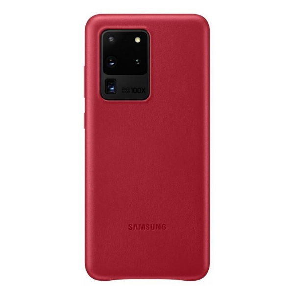 Чехол Samsung для Galaxy S20 Ultra Leather Cover (EF-VG988LREGRU) Red