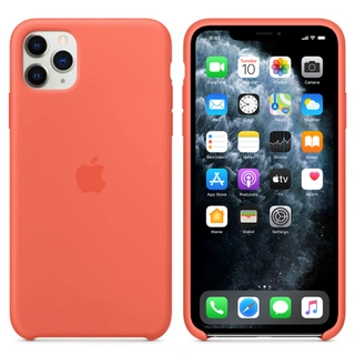Қап Apple iPhone 11 Pro Max Silicone Case (MX022ZM/A) Clementine үшін