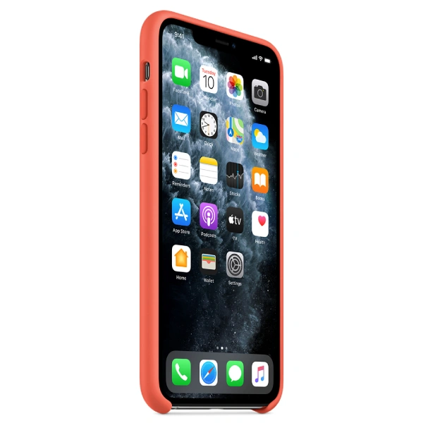 Қап Apple iPhone 11 Pro Max Silicone Case (MX022ZM/A) Clementine үшін - фото 5