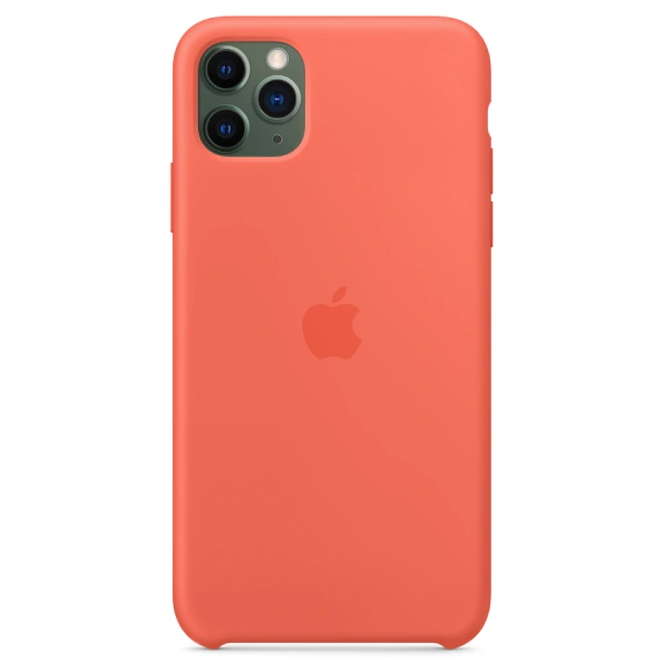 Қап Apple iPhone 11 Pro Max Silicone Case (MX022ZM/A) Clementine үшін - фото 2