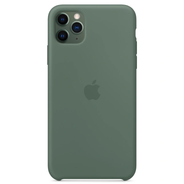 Чехол Apple для iPhone 11 Pro Max Silicone Case (MX012ZM/A) Pine Green - фото 2
