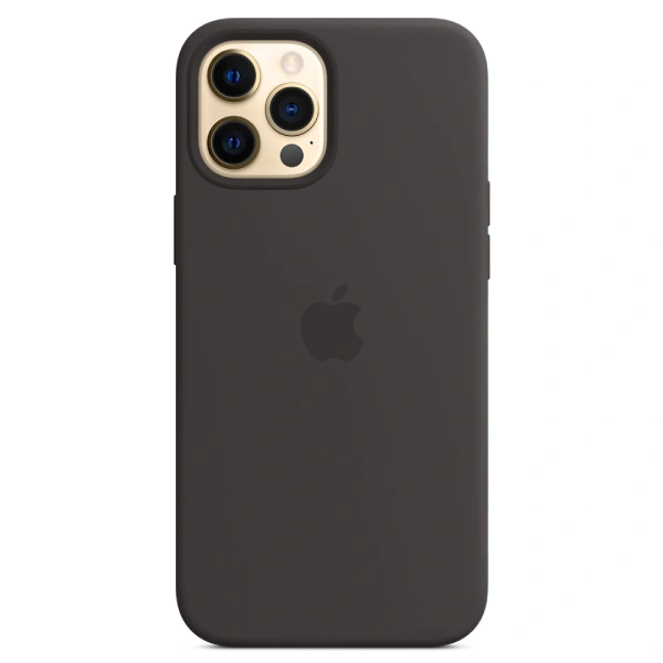Чехол Apple для iPhone 12 Pro Max Silicone Case with MagSafe (MHLG3) Black - фото 3