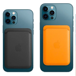 Чехол-бумажник Apple для iPhone Leather Wallet with MagSafe (MHLT3) Black