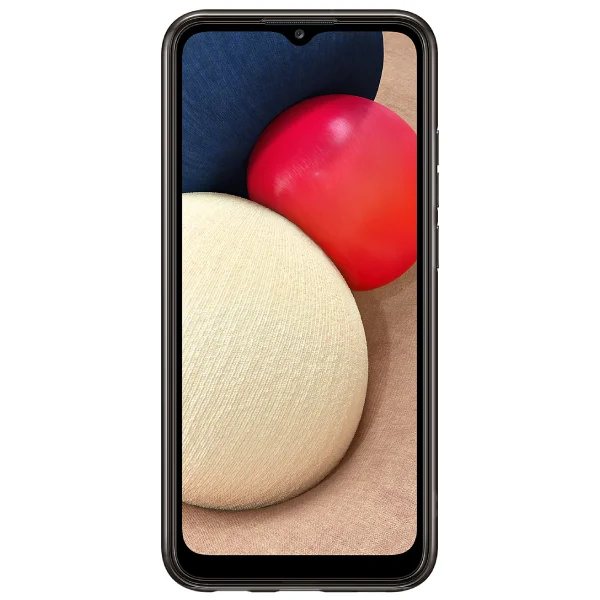 Чехол Samsung для Galaxy A02s Soft Clear Cover (EF-QA025TBEGRU) Black - фото 3