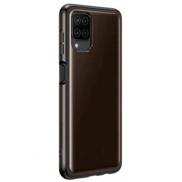 Чехол Samsung для Galaxy A12 Soft Clear Cover (EF-QA125TBEGRU) Black - фото 2