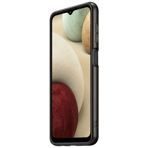 Чехол Samsung для Galaxy A12 Soft Clear Cover (EF-QA125TBEGRU) Black - фото 6
