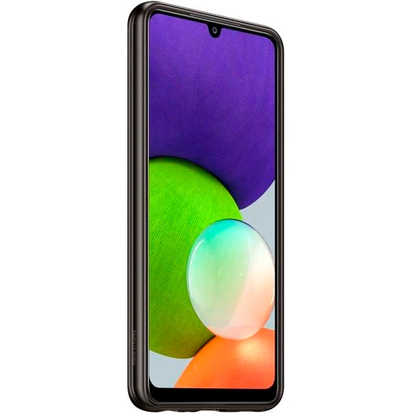 Қап Samsung Galaxy A22 Soft Clear Cover (EF-QA225TBEGRU) Black үшін - фото 6