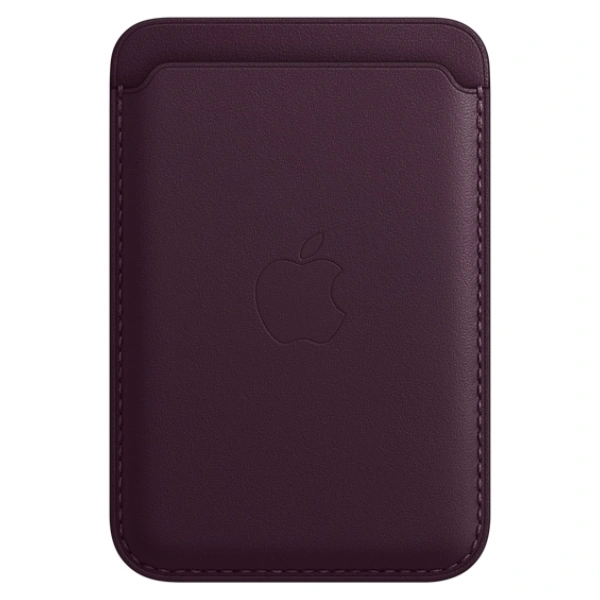 Чехол-бумажник Apple для iPhone Leather Wallet with MagSafe (MM0T3ZM/A) Dark Cherry