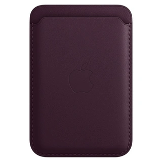 Чехол-бумажник Apple для iPhone Leather Wallet with MagSafe (MM0T3ZM/A) Dark Cherry