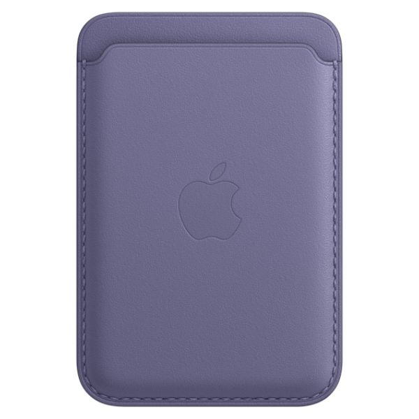 Чехол-бумажник Apple для iPhone Leather Wallet with MagSafe (MM0W3ZM/A) Wisteria